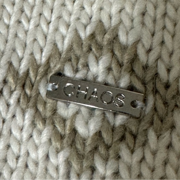 NWT Chaos Bedford (Earflap) Acrylic Printed Lifestyle Beanie Burlap Pattern - Picture 7 of 7